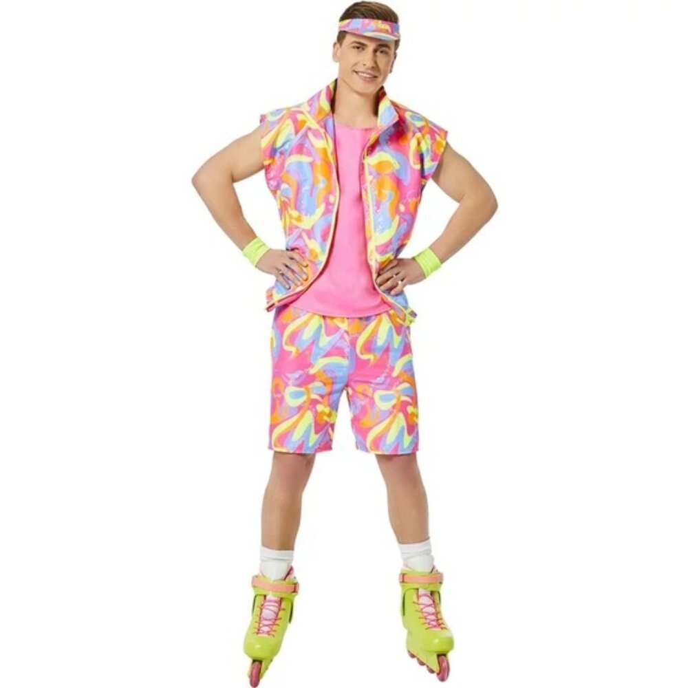 New Ken Barbie the Movie Skating Rollerblading Halloween Costume Outfit Small